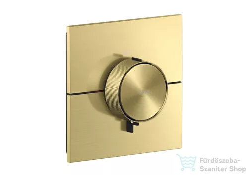 Hansgrohe AXOR SHOWERSELECT ID Square falsík alatti termosztát, szálcsiszolt sárgaréz 36774950