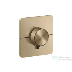   Hansgrohe AXOR SHOWERSELECT ID Softsquare falsík alatti termosztát, szálcsiszolt bronz 36775140