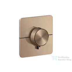   Hansgrohe AXOR SHOWERSELECT ID Softsquare falsík alatti termosztát, szálcsiszolt vörös arany hatású 36775310