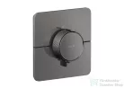 Hansgrohe AXOR SHOWERSELECT ID Softsquare falsík alatti termosztát, polírozott fekete króm 36775330