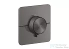 Hansgrohe AXOR SHOWERSELECT ID Softsquare falsík alatti termosztát, szálcsiszolt fekete króm 36775340