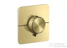 Hansgrohe AXOR SHOWERSELECT ID Softsquare falsík alatti termosztát, szálcsiszolt sárgaréz 36775950