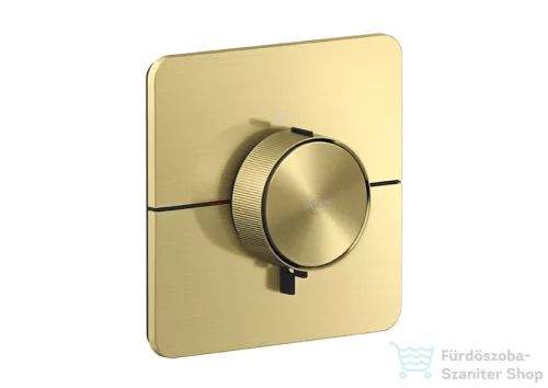 Hansgrohe AXOR SHOWERSELECT ID Softsquare falsík alatti termosztát, szálcsiszolt sárgaréz 36775950