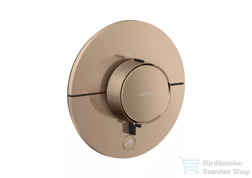 Hansgrohe AXOR SHOWERSELECT ID Round Highflow, 1 fogyasztó+1 funkciós falsík alatti termosztátos csaptelep, polírozott vörös arany hatású 36776300