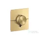 Hansgrohe AXOR SHOWERSELECT ID Square Highflow, 1 fogyasztó+1 funkciós falsík alatti termosztátos csaptelep, szálcsiszolt arany hatású 36777250