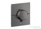 Hansgrohe AXOR SHOWERSELECT ID Square Highflow, 1 fogyasztó+1 funkciós falsík alatti termosztátos csaptelep, polírozott fekete króm 36777330