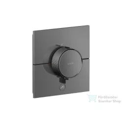   Hansgrohe AXOR SHOWERSELECT ID Square Highflow, 1 fogyasztó+1 funkciós falsík alatti termosztátos csaptelep, polírozott fekete króm 36777330