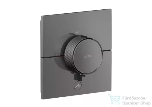 Hansgrohe AXOR SHOWERSELECT ID Square Highflow, 1 fogyasztó+1 funkciós falsík alatti termosztátos csaptelep, polírozott fekete króm 36777330