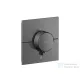 Hansgrohe AXOR SHOWERSELECT ID Square Highflow, 1 fogyasztó+1 funkciós falsík alatti termosztátos csaptelep, polírozott fekete króm 36777330