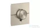 Hansgrohe AXOR SHOWERSELECT ID Square Highflow, 1 fogyasztó+1 funkciós falsík alatti termosztátos csaptelep, szálcsiszolt nikkel 36777820