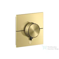   Hansgrohe AXOR SHOWERSELECT ID Square Highflow, 1 fogyasztó+1 funkciós falsík alatti termosztátos csaptelep, szálcsiszolt sárgaréz 36777950