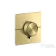Hansgrohe AXOR SHOWERSELECT ID Square Highflow, 1 fogyasztó+1 funkciós falsík alatti termosztátos csaptelep, szálcsiszolt sárgaréz 36777950