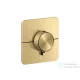 Hansgrohe AXOR SHOWERSELECT ID Softsquare Highflow, 1+1 funkciós falsík alatti termosztátos csaptelep, szálcsiszolt arany hatású 36778250