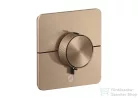 Hansgrohe AXOR SHOWERSELECT ID Softsquare Highflow, 1+1 funkciós falsík alatti termosztátos csaptelep, szálcsiszolt vörös arany hatású 36778310