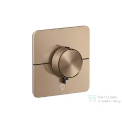   Hansgrohe AXOR SHOWERSELECT ID Softsquare Highflow, 1+1 funkciós falsík alatti termosztátos csaptelep, szálcsiszolt vörös arany hatású 36778310