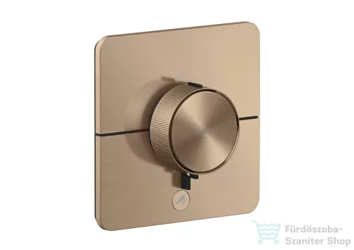 Hansgrohe AXOR SHOWERSELECT ID Softsquare Highflow, 1+1 funkciós falsík alatti termosztátos csaptelep, szálcsiszolt vörös arany hatású 36778310