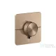 Hansgrohe AXOR SHOWERSELECT ID Softsquare Highflow, 1+1 funkciós falsík alatti termosztátos csaptelep, szálcsiszolt vörös arany hatású 36778310