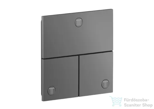 Hansgrohe AXOR SHOWERSELECT Square 3 funkciós falsík alatti váltószelep, polírozott fekete króm 36780330