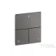 Hansgrohe AXOR SHOWERSELECT Square 3 funkciós falsík alatti váltószelep, szálcsiszolt fekete króm 36780340
