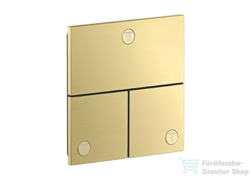 Hansgrohe AXOR SHOWERSELECT Square 3 funkciós falsík alatti váltószelep, szálcsiszolt sárgaréz 36780950