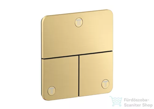 Hansgrohe AXOR SHOWERSELECT Softsquare 3 funkciós falsík alatti váltószelep, szálcsiszolt arany hatású 36781250