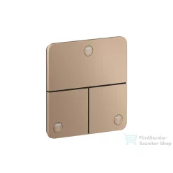   Hansgrohe AXOR SHOWERSELECT Softsquare 3 funkciós falsík alatti váltószelep, polírozott vörös arany hatású 36781300