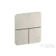 Hansgrohe AXOR SHOWERSELECT Softsquare 3 funkciós falsík alatti váltószelep, rozsdamentes acél hatású 36781800