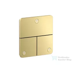   Hansgrohe AXOR SHOWERSELECT Softsquare 3 funkciós falsík alatti váltószelep, szálcsiszolt sárgaréz 36781950