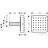 Hansgrohe Falsík alatti zuhanymodul 12 x 12 36822000