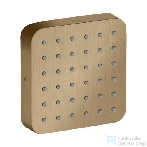 Hansgrohe AXOR CITTERIO E 12x12 cm-es oldalfúvóka/testzuhany,szálcsiszolt bronz 36822140