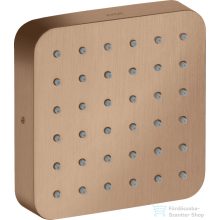   Hansgrohe AXOR CITTERIO E 12x12 cm-es oldalfúvóka/testzuhany,szálcsiszolt vörös arany hatású 36822310