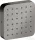 Hansgrohe AXOR CITTERIO E 12x12 cm-es oldalfúvóka/testzuhany,polírozott fekete króm 36822330