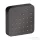 Hansgrohe AXOR CITTERIO E 12x12 cm-es oldalfúvóka/testzuhany,szálcsiszolt fekete króm 36822340