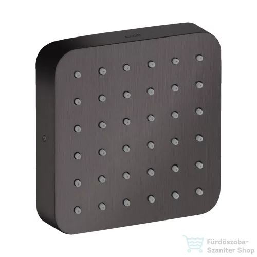 Hansgrohe AXOR CITTERIO E 12x12 cm-es oldalfúvóka/testzuhany,szálcsiszolt fekete króm 36822340