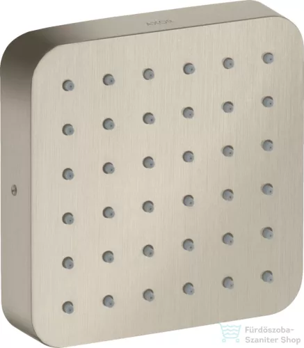 Hansgrohe AXOR CITTERIO E 12x12 cm-es oldalfúvóka/testzuhany,szálcsiszolt nikkel 36822820