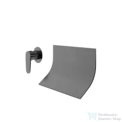   RamonSoler ALEXIA falsík alatti mosdó csaptelep 8,2 cm-es kifolyóval, leeresztő nélkül, szálcsiszolt grafit 36A310674
