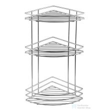 AQUALINE KRÓM LINE sarokpolc, 200x485x200mm, króm (37015)