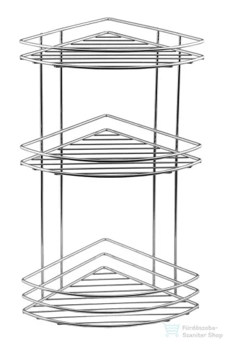 AQUALINE KRÓM LINE sarokpolc, 200x485x200mm, króm (37015)