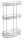 AQUALINE KRÓM LINE polc, 250x485x125mm, króm (37045)