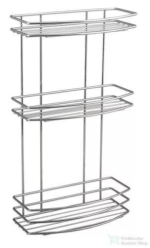 AQUALINE KRÓM LINE polc, 250x485x125mm, króm (37045)