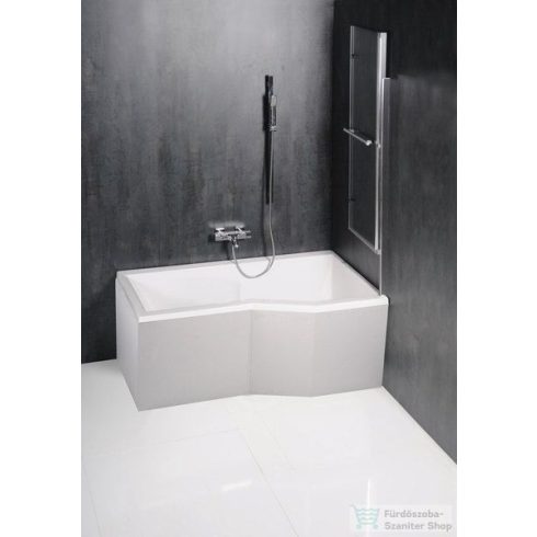 Sapho POLYSAN Odessa 97 teleszkópos kádparaván csiszolt alumínium kerettel 37127
