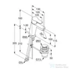 Kludi PURE&EASY egykaros mosdó csaptelep 100 NA 15, automata leeresztővel, króm 371900565