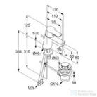 Kludi PURE&EASY egykaros mosdó csaptelep 60 NA 15, automata leeresztővel, króm 372850565