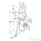 Kludi PURE&EASY egykaros mosdó csaptelep 60 NA 15, automata leeresztővel, króm 373850565