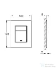 Grohe SKATE COSMOPOLITAN S nyomólap,Brushed Warm Sunset 37535DL0
