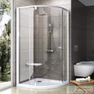 Ravak PIVOT PSKK3-80 80x80x190 cm-es íves zuhanykabin nyíló ajtóval,Fehér/Fehér+Transparent,37644101Z1