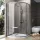Ravak PIVOT PSKK3-90 90x90x190 cm-es íves zuhanykabin nyíló ajtóval,Szatén+Transparent,37677U00Z1