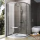 Ravak PIVOT PSKK3-90 90x90x190 cm-es íves zuhanykabin nyíló ajtóval,Szatén+Transparent,37677U00Z1