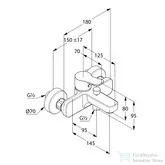 Kludi PURE&EASY kádtöltő- és zuhanycsap NA 15, króm 376810565