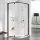 Ravak PIVOT PSKK3-100 100x100x190 cm-es íves zuhanykabin nyíló ajtóval,Fekete+Transparent,376AA300Z1